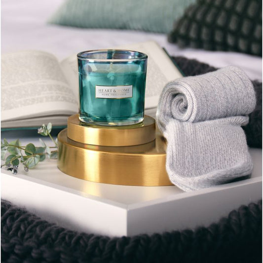 HHBX56 - SET candela+calzini - Heart&Home